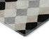 5' X 8' Black Gray And Ivory Geometric Washable Area Rug With UV Protection