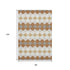 8' X 10' Copper Beige And Ivory Geometric Washable Area Rug With UV Protection