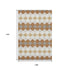 9' X 12' Copper Beige And Ivory Geometric Washable Area Rug With UV Protection