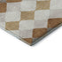 9' X 12' Copper Beige And Ivory Geometric Washable Area Rug With UV Protection