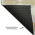 5' X 8' Gold Gray And Ivory Geometric Washable Area Rug With UV Protection