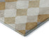5' X 8' Gold Gray And Ivory Geometric Washable Area Rug With UV Protection