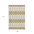 5' X 8' Gold Gray And Ivory Geometric Washable Area Rug With UV Protection