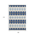 9' X 12' Navy Blue Ivory And Gray Geometric Washable Area Rug With UV Protection