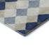 9' X 12' Navy Blue Ivory And Gray Geometric Washable Area Rug With UV Protection