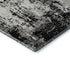 5' X 8' Black Ivory And Gray Abstract Washable Area Rug With UV Protection