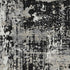8' X 10' Black Ivory And Gray Abstract Washable Area Rug With UV Protection