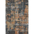 5' X 8' Charcoal Copper And Gray Abstract Washable Area Rug With UV Protection