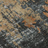 5' X 8' Charcoal Copper And Gray Abstract Washable Area Rug With UV Protection