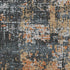 5' X 8' Charcoal Copper And Gray Abstract Washable Area Rug With UV Protection