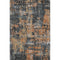 8' X 10' Charcoal Copper And Gray Abstract Washable Area Rug With UV Protection