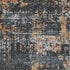 8' X 10' Charcoal Copper And Gray Abstract Washable Area Rug With UV Protection