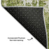 5' X 8' Green And Ivory Abstract Washable Area Rug With UV Protection