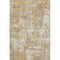 5' X 8' Gold Taupe And Beige Abstract Washable Area Rug With UV Protection