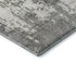 8' Gray And Ivory Abstract Washable Round Rug With UV Protection