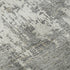 8' Gray And Ivory Abstract Washable Round Rug With UV Protection