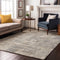 8' X 10' Ivory And Gray Abstract Washable Area Rug With UV Protection