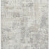 8' X 10' Ivory And Gray Abstract Washable Area Rug With UV Protection