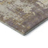 8' Lavender Gold And Ivory Abstract Washable Round Rug With UV Protection