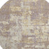 8' Lavender Gold And Ivory Abstract Washable Round Rug With UV Protection
