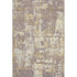 8' X 10' Lavender Gold And Ivory Abstract Washable Area Rug With UV Protection