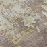 8' X 10' Lavender Gold And Ivory Abstract Washable Area Rug With UV Protection