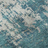 5' X 8' Teal Gray And Ivory Abstract Washable Area Rug With UV Protection