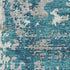 5' X 8' Teal Gray And Ivory Abstract Washable Area Rug With UV Protection