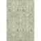 8' X 10' Artichoke Green Gray And Ivory Oriental Washable Area Rug With UV Protection