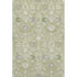 9' X 12' Artichoke Green Gray And Ivory Oriental Washable Area Rug With UV Protection
