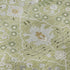 9' X 12' Artichoke Green Gray And Ivory Oriental Washable Area Rug With UV Protection