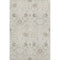 5' X 8' Beige Ivory And Taupe Oriental Washable Area Rug With UV Protection