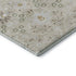 5' X 8' Beige Ivory And Taupe Oriental Washable Area Rug With UV Protection