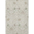 5' X 8' Beige Ivory And Taupe Oriental Washable Area Rug With UV Protection
