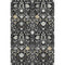 5' X 8' Black Gold And Ivory Oriental Washable Area Rug With UV Protection