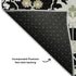 5' X 8' Black Gold And Ivory Oriental Washable Area Rug With UV Protection