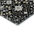 5' X 8' Black Gold And Ivory Oriental Washable Area Rug With UV Protection