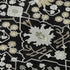 5' X 8' Black Gold And Ivory Oriental Washable Area Rug With UV Protection