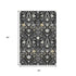 5' X 8' Black Gold And Ivory Oriental Washable Area Rug With UV Protection