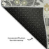 8' Charcoal Ivory And Gold Oriental Washable Round Rug With UV Protection