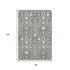 8' X 10' Charcoal Ivory And Gold Oriental Washable Area Rug With UV Protection