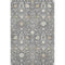 8' X 10' Charcoal Ivory And Gold Oriental Washable Area Rug With UV Protection