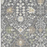 8' X 10' Charcoal Ivory And Gold Oriental Washable Area Rug With UV Protection