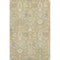 5' X 8' Gold Gray And Ivory Oriental Washable Area Rug With UV Protection