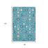 8' X 10' Teal Purple And Ivory Oriental Washable Area Rug With UV Protection