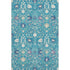 8' X 10' Teal Purple And Ivory Oriental Washable Area Rug With UV Protection