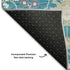 8' X 10' Teal Purple And Ivory Oriental Washable Area Rug With UV Protection