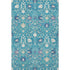 8' X 10' Teal Purple And Ivory Oriental Washable Area Rug With UV Protection