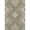 5' X 8' Beige Ivory And Gray Tribal Washable Area Rug With UV Protection