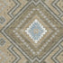5' X 8' Beige Ivory And Gray Tribal Washable Area Rug With UV Protection